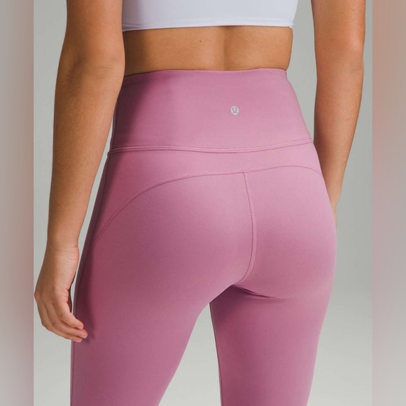 Lululemon Pink Groove Super-High-Rise Flare Capri Leggings Women’s Size 0 - Picture 2 of 10